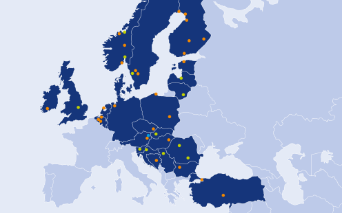Pipelife atstovybių ir gamyklų žemėlapis | Pipelife Lietuva